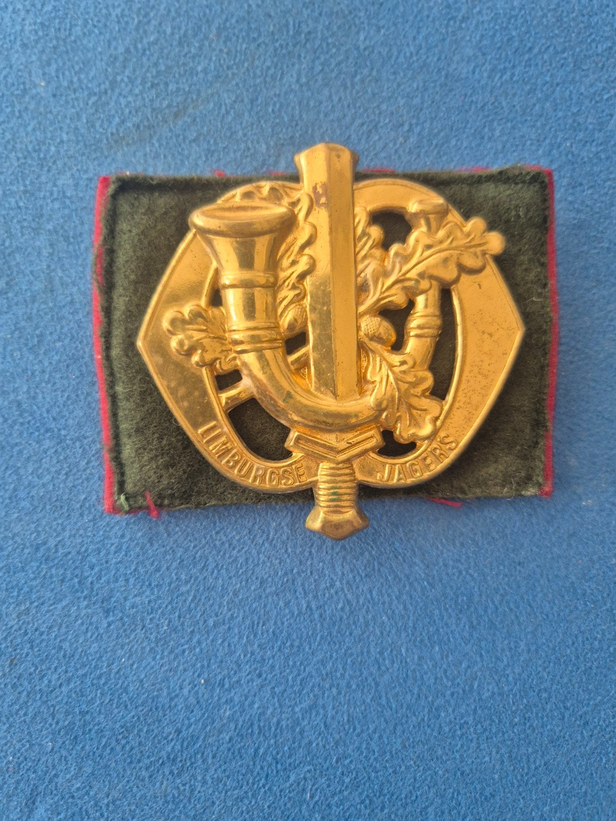 Embleem Limburgse Jagers - Landmacht, Verzamelen, Ophalen of Verzenden