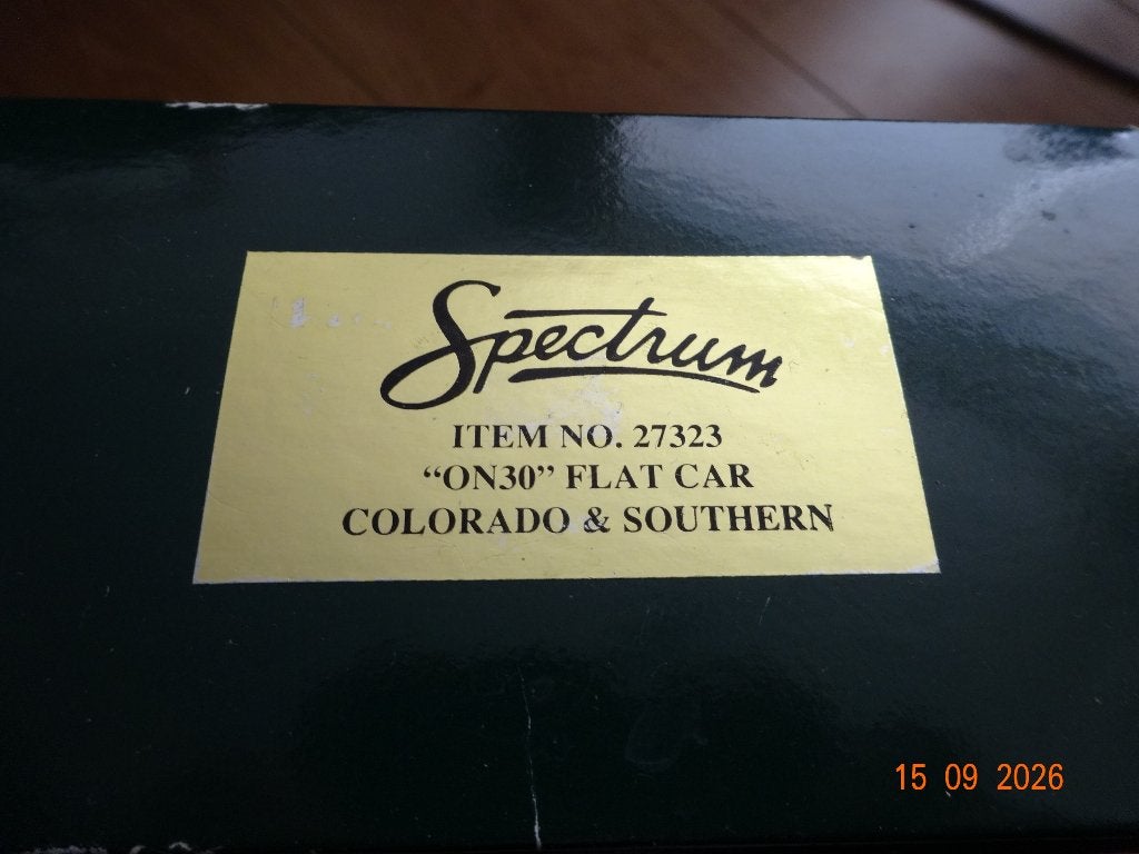 spectrum ON30 Flat car C&S Bachmann, Gebruikt, Gelijkstroom of Wisselstroom, Wagon, Ophalen