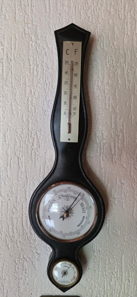 Duitse Barometer met Thermometer en Hygrometer, Ophalen of Verzenden