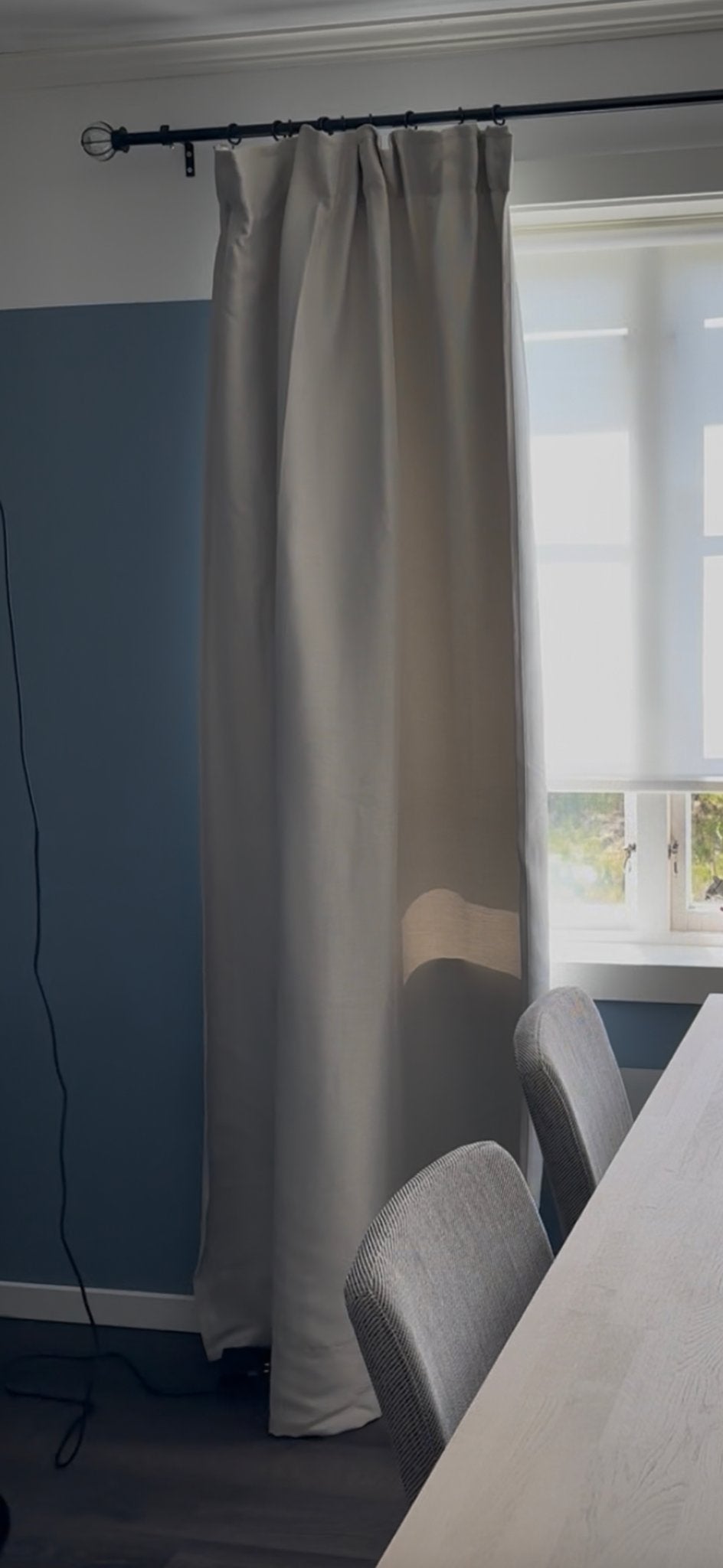 IKEA VILBORG Gordijn - Beige, 145x300 cm, 300 cm, Beige, 145 cm, Ophalen of Verzenden