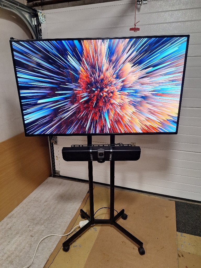 55 INCH PRESENTATIESCHERM DISPLAY STAANDER VIDEOCONFERENTIE, Computers en Software, Monitoren, Refurbished, 60 Hz of minder, DisplayPort