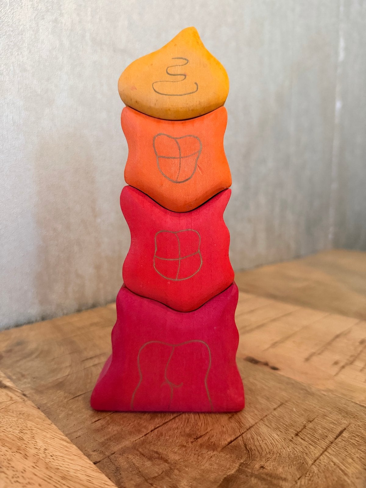 Grimms Dwergenhuis Rozentoren Houten Stapelblokken, Ophalen of Verzenden, Zo goed als nieuw, Overige typen
