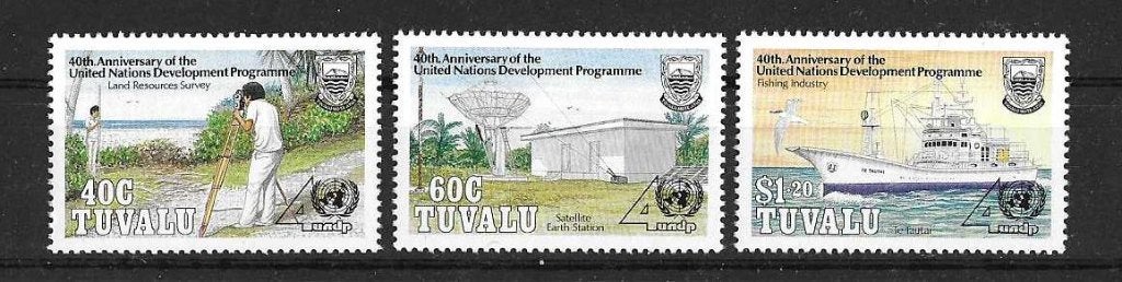 Tuvalu Michel 576-578 postfris, Ophalen of Verzenden, Postfris