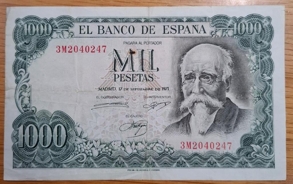 84# Spanje 1000 Pesetas 1971 P154, Postzegels en Munten, Bankbiljetten | Europa | Niet-Eurobiljetten, Ophalen of Verzenden, Overige landen