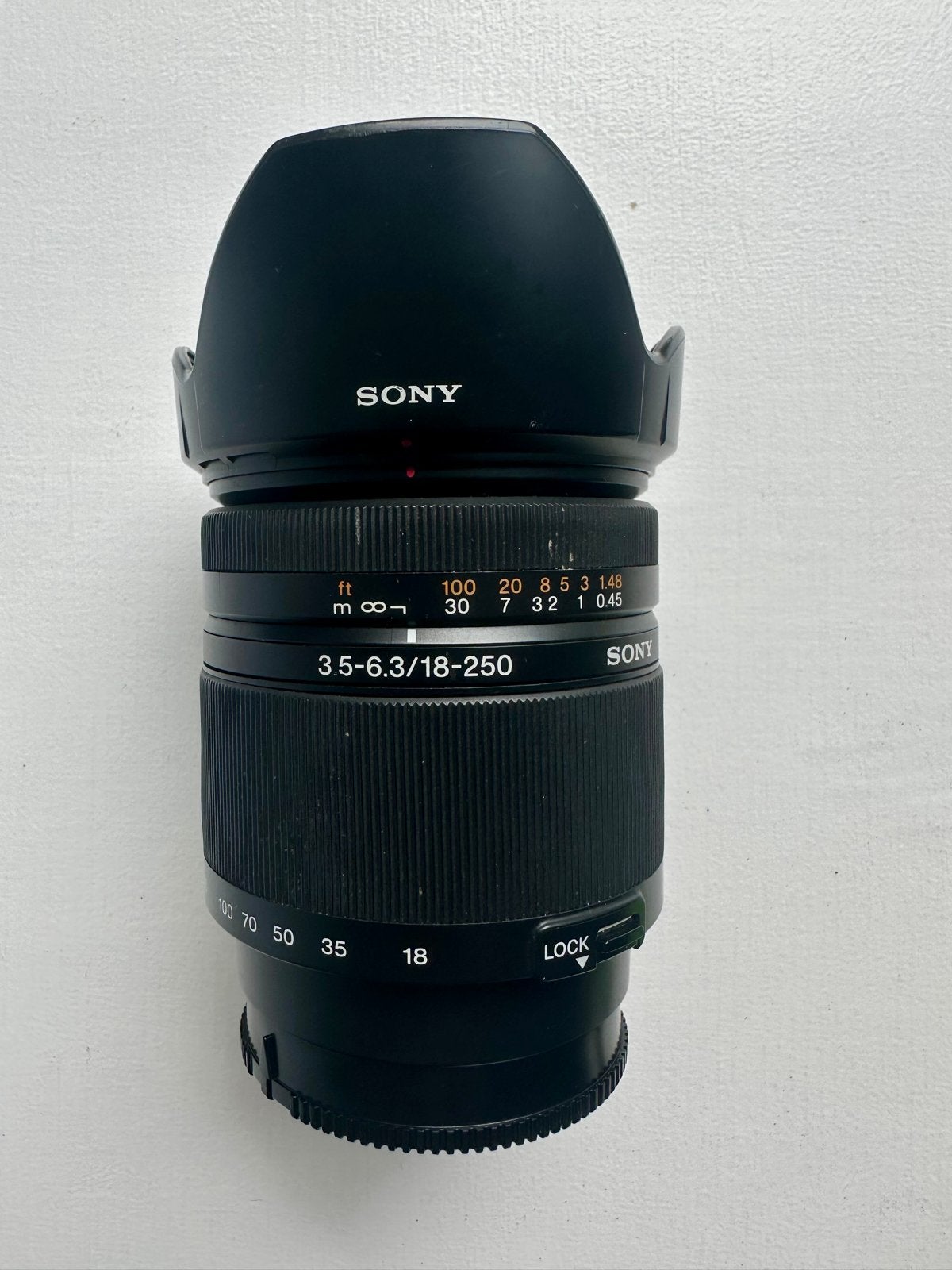 Sony AF DT 18-250mm F3.5-6.3 Zoomlens A-mount, Audio, Tv en Foto, Fotografie | Lenzen en Objectieven, Gebruikt, Sony, Autofocus