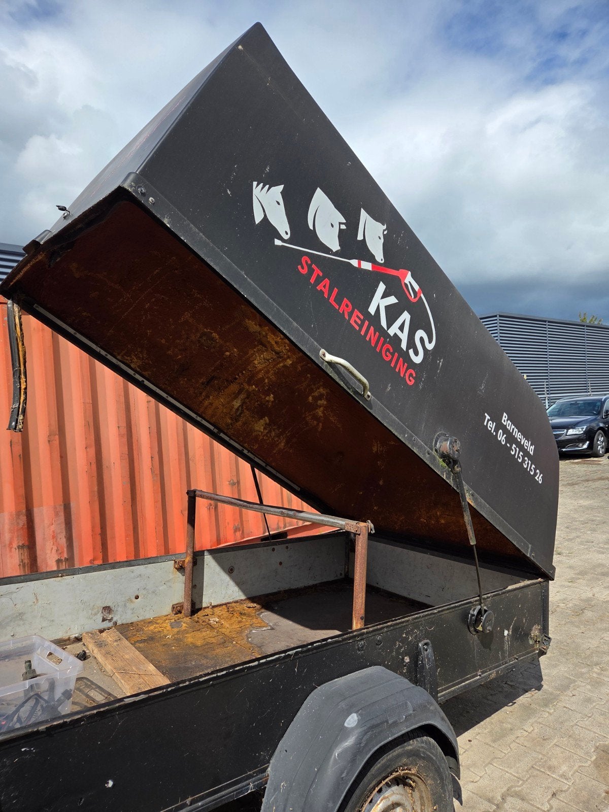Westfalia polyester kap voor aanhanger 2,55x1,40m, Ophalen, Gebruikt