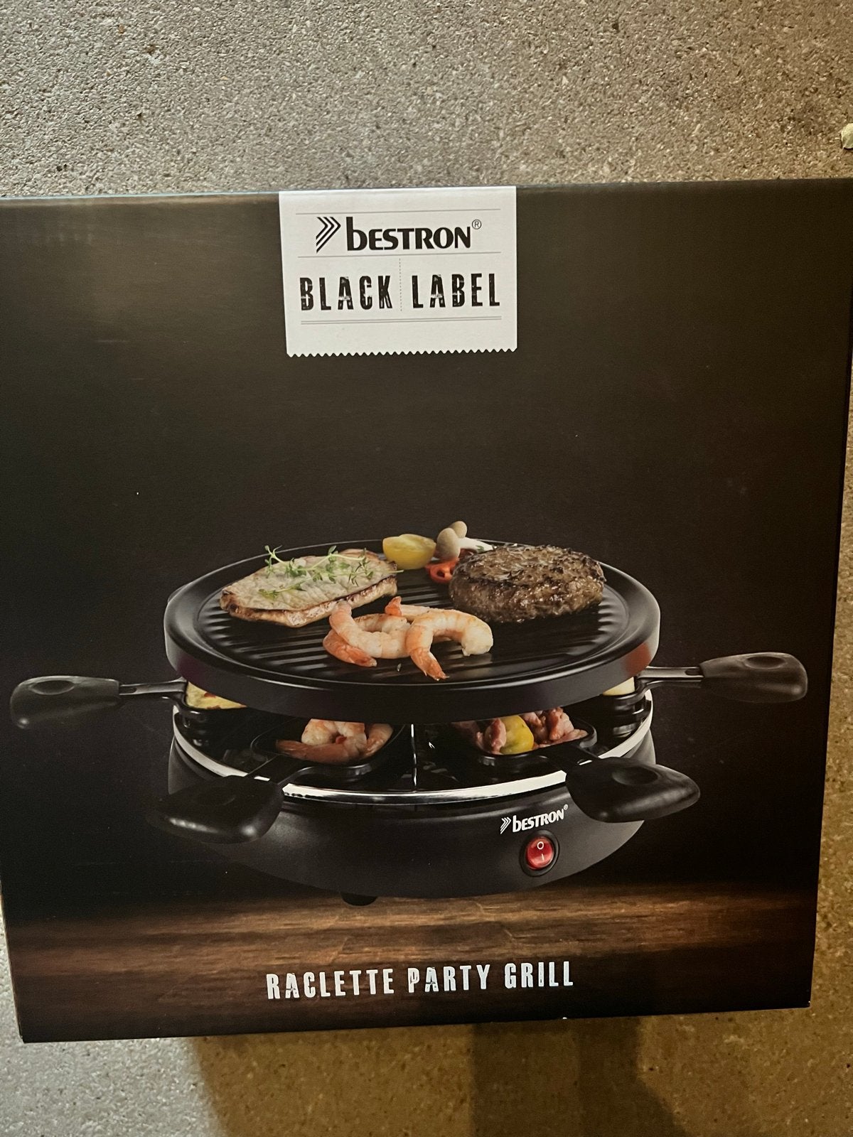 NIEUW. Bestron Black Label Raclette Party Grill, Ophalen of Verzenden, Nieuw, 4 t/m 7 personen