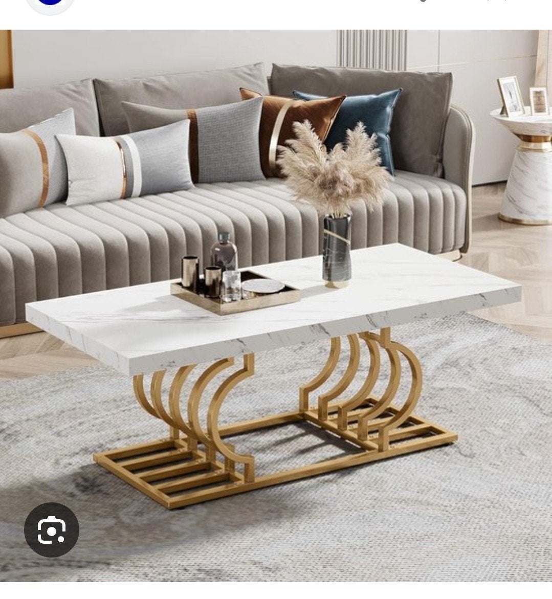 salontafel, Huis en Inrichting, Stoffering | Behang, Ophalen, Wit