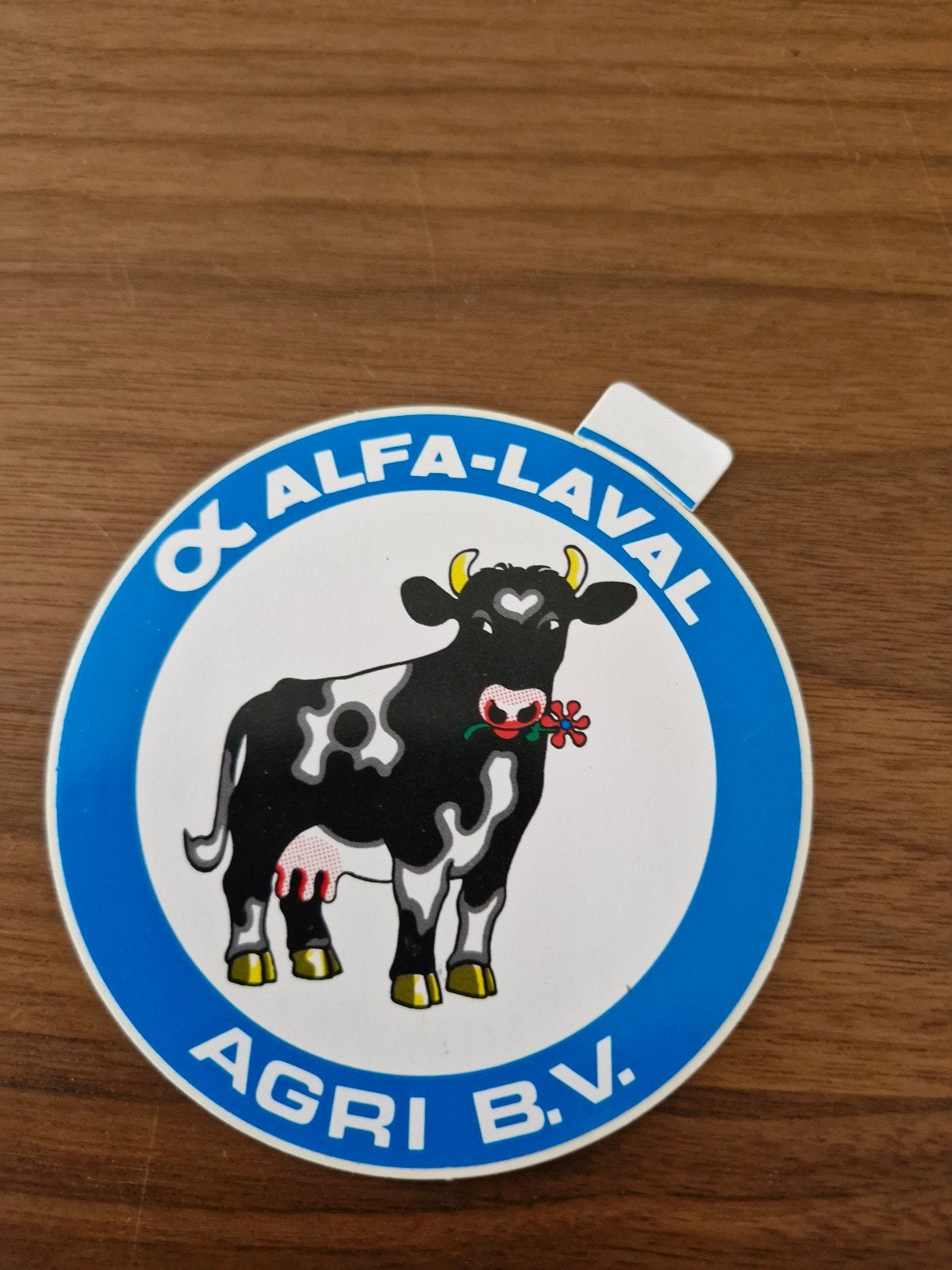 11483 Alfa-Laval Agri B.V. Koe Sticker - Vintage, Ophalen of Verzenden, Gebruikt, Bedrijf of Vereniging