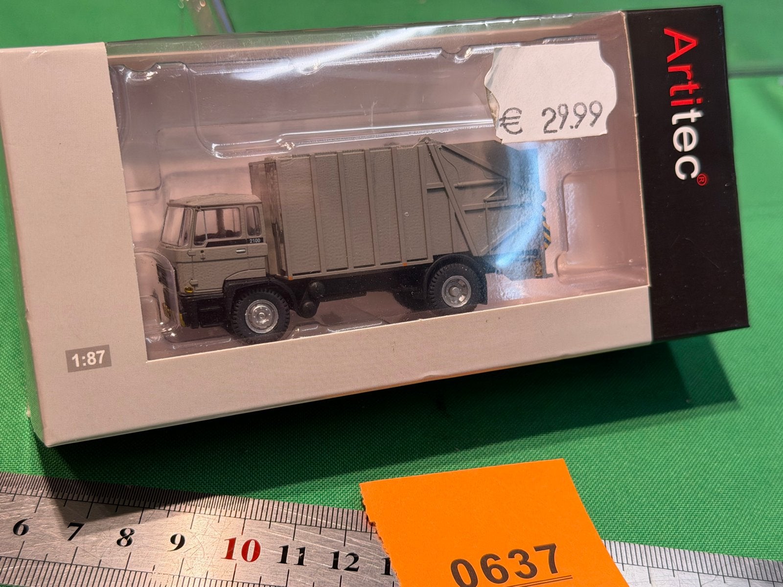 637 Artitec DAF Kantelcab. Cabine B vuilniswagen grijs 1:87, Ophalen of Verzenden, Nieuw, Overige merken