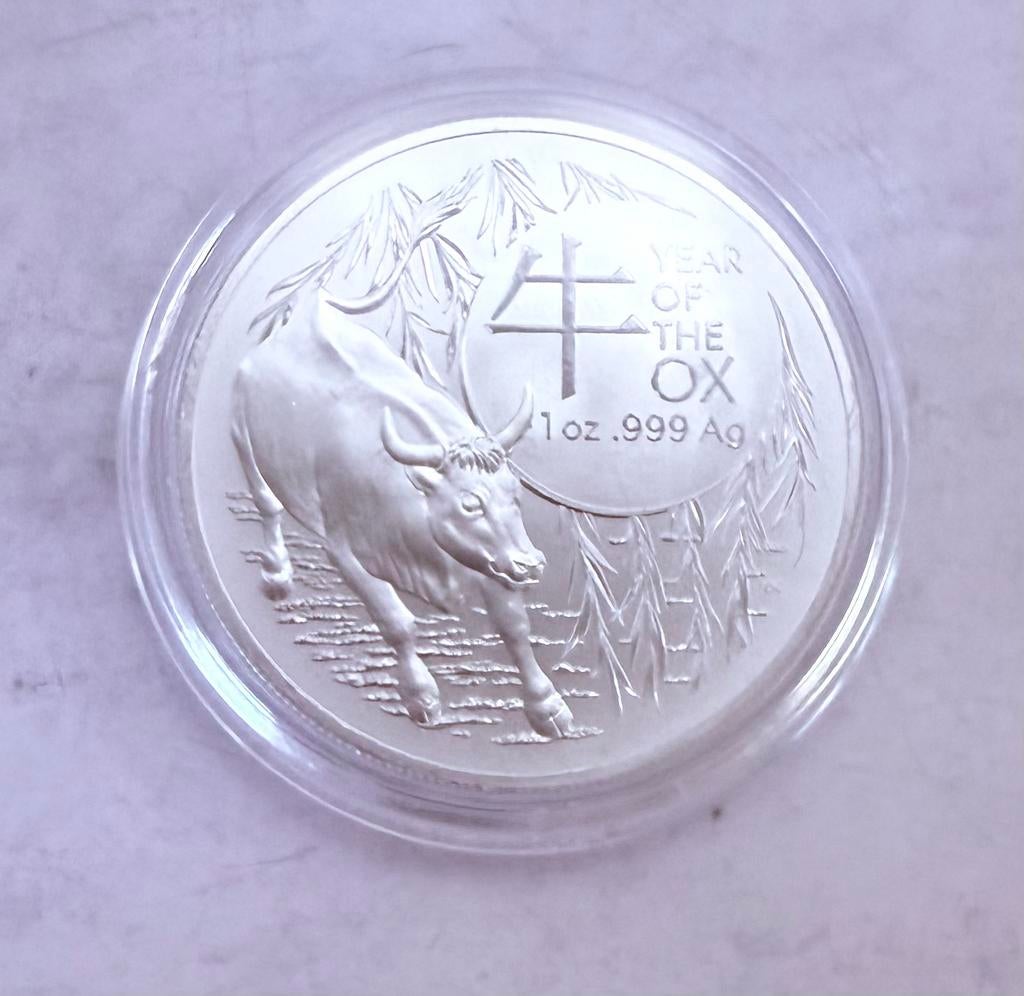 1 ounce zilver Royal UK Mint - Cow / 999 zilver, Ophalen of Verzenden, Zilver