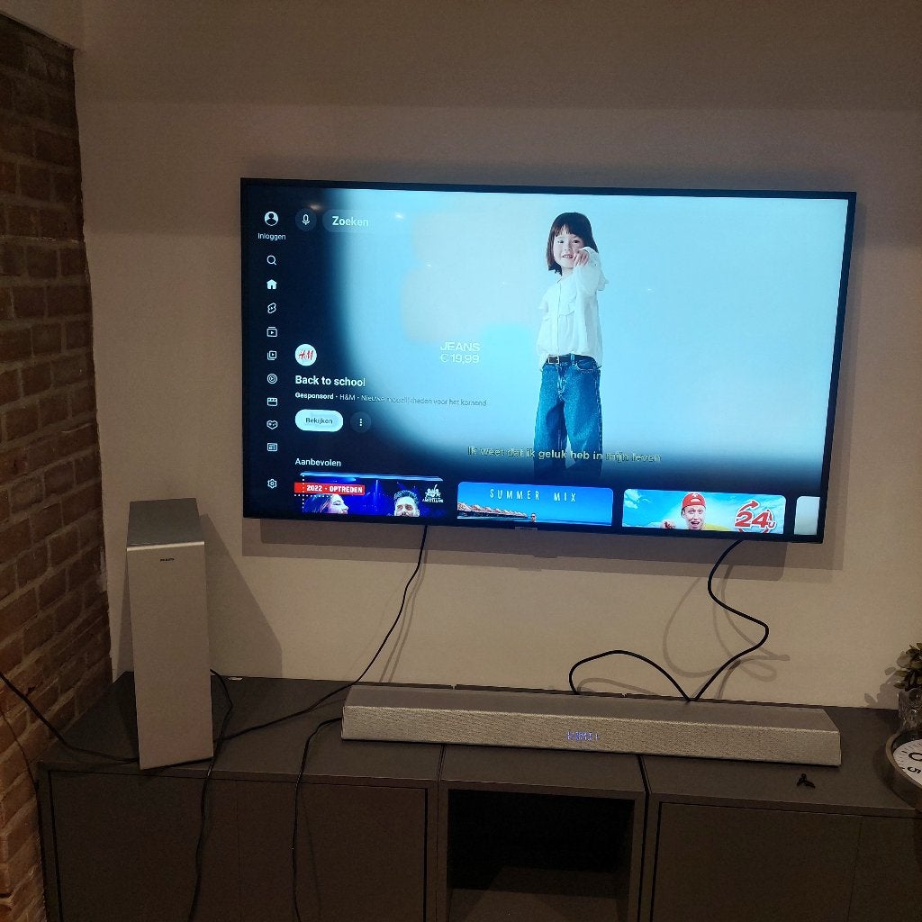 Samsung TV UE49NU7100 + Philips TAB8505 Soundbar + Subwoofer, Audio, Tv en Foto, Televisies, Ophalen, 50 Hz, LCD, Zo goed als nieuw