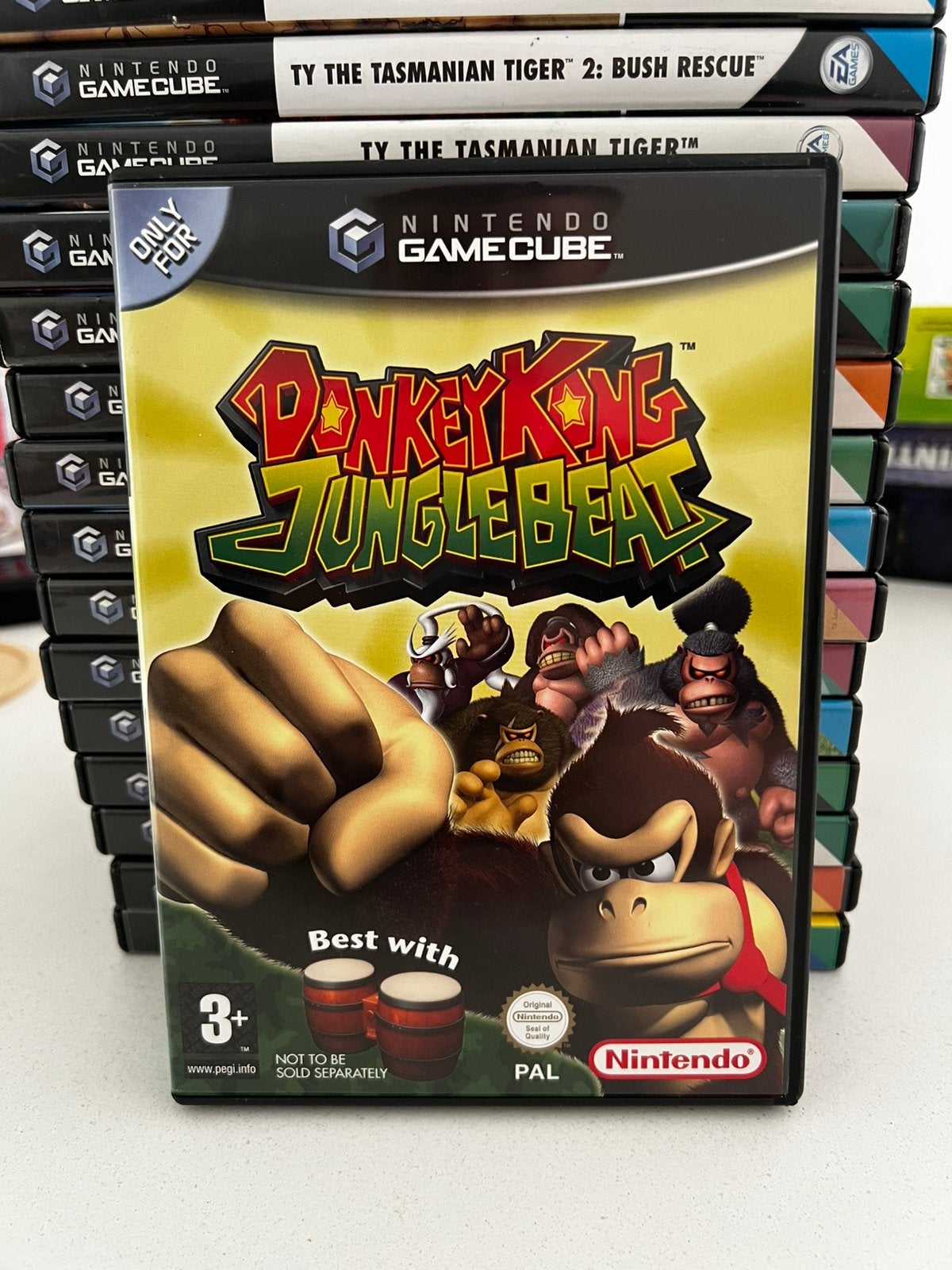 Donkey Kong Jungle Beat - GameCube, Avontuur en Actie, 1 speler, Ophalen of Verzenden, Zo goed als nieuw