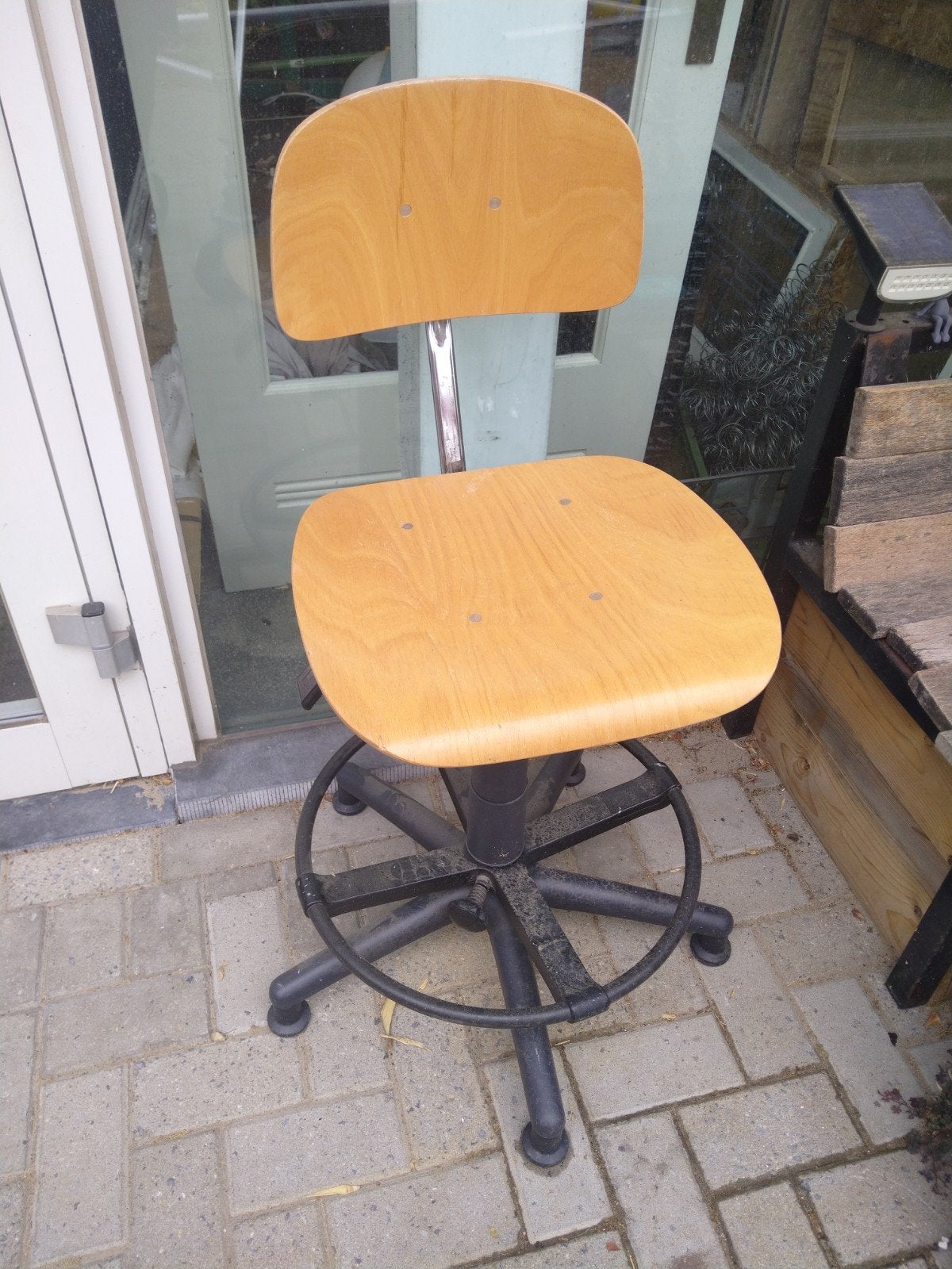 buro stoel, Ophalen, Gebruikt, Zwart