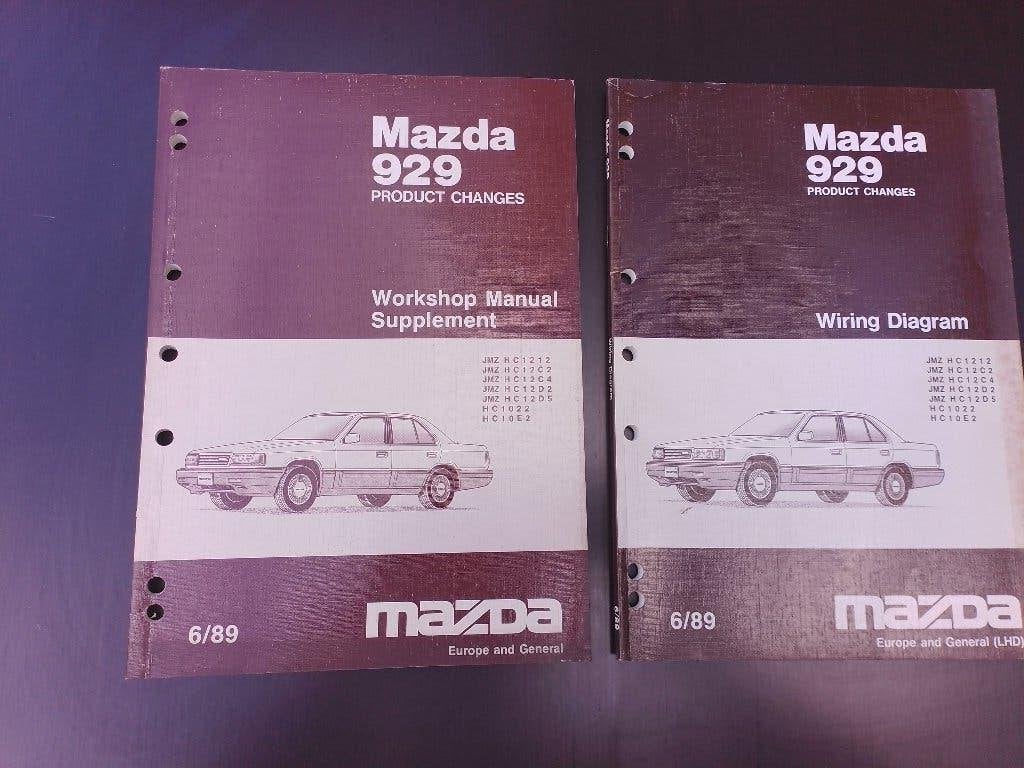 Set dealer werkplaatsboeken Mazda 929 1989, Ophalen of Verzenden, Gelezen, Mazda