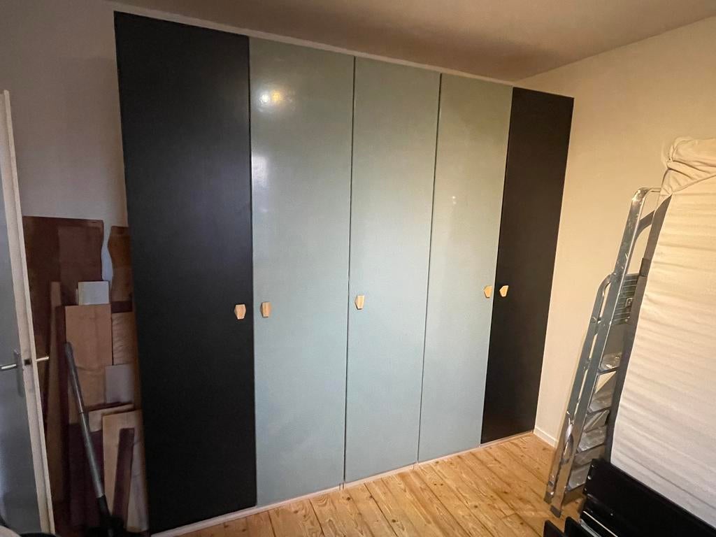 IKEA Pax Kast - Licht Eiken / Groen / Zwartbruin, 200 cm of meer, Zo goed als nieuw, 200 cm of meer, Overige houtsoorten