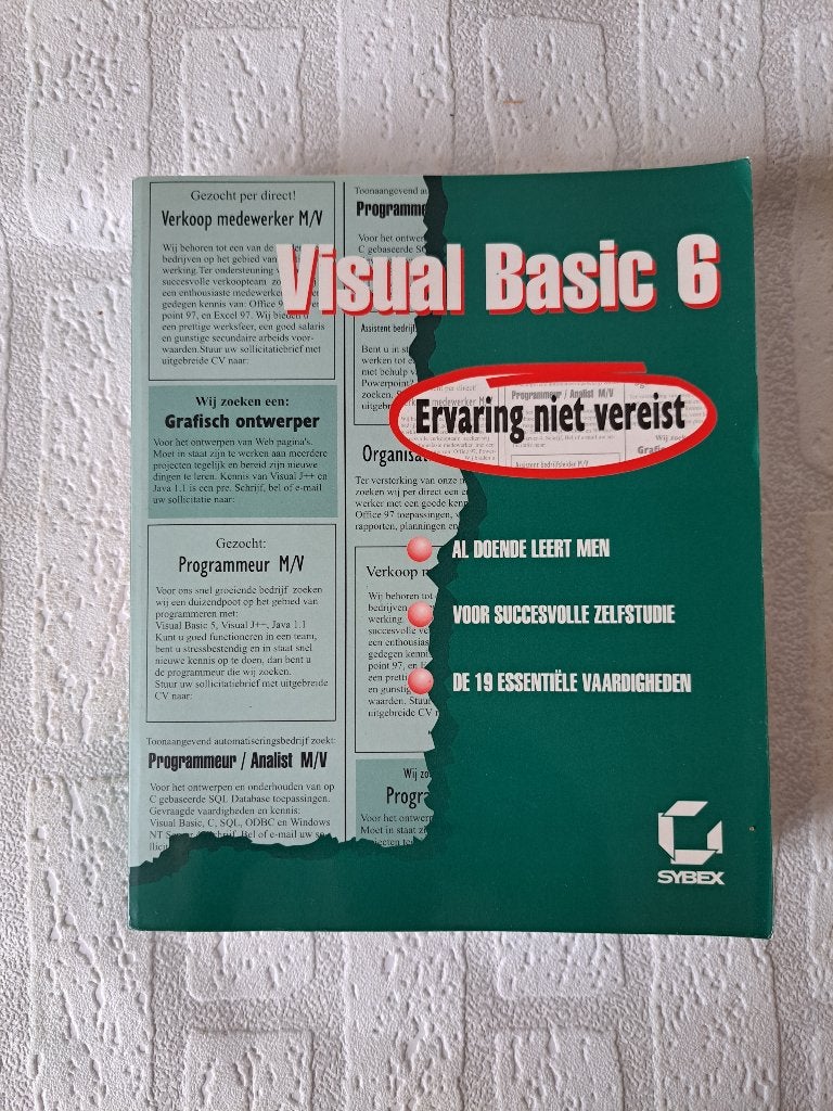 Visual Basic 6 Handboek Sybex ISBN 9041903798, Programmeertaal of Theorie, Sybex, Ophalen of Verzenden, Zo goed als nieuw