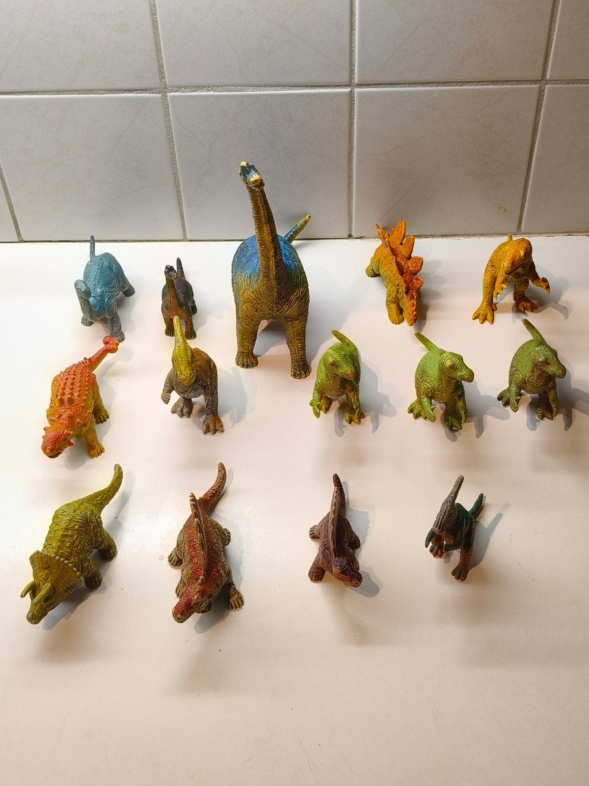 Vintage Dinosaurus speelgoed set - 14 stuks U.K.R.D., Ophalen of Verzenden, Jongen of Meisje