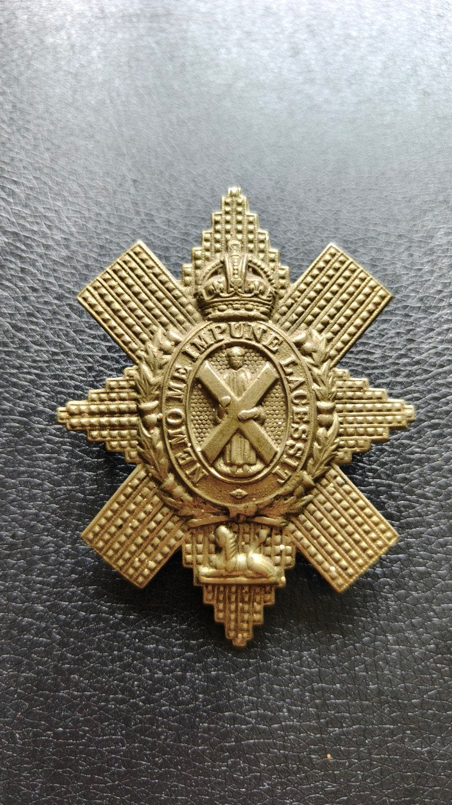 Originele WW2 capbadge Black Watch., Ophalen of Verzenden, Landmacht, Engeland, Embleem of Badge