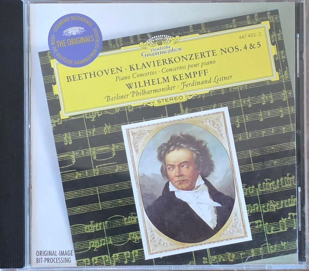 Beethoven: Pianoconcerten 4 & 5 - Kempff, Berliner Phil., Ophalen of Verzenden, Classicisme, Zo goed als nieuw, Orkest of Ballet