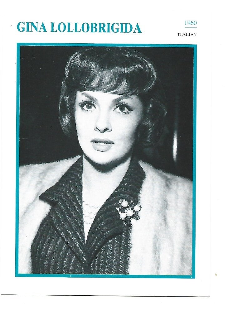 Gina Lollobrigida, Verzenden, 1980 tot heden, Ongelopen, Sterren en Beroemdheden
