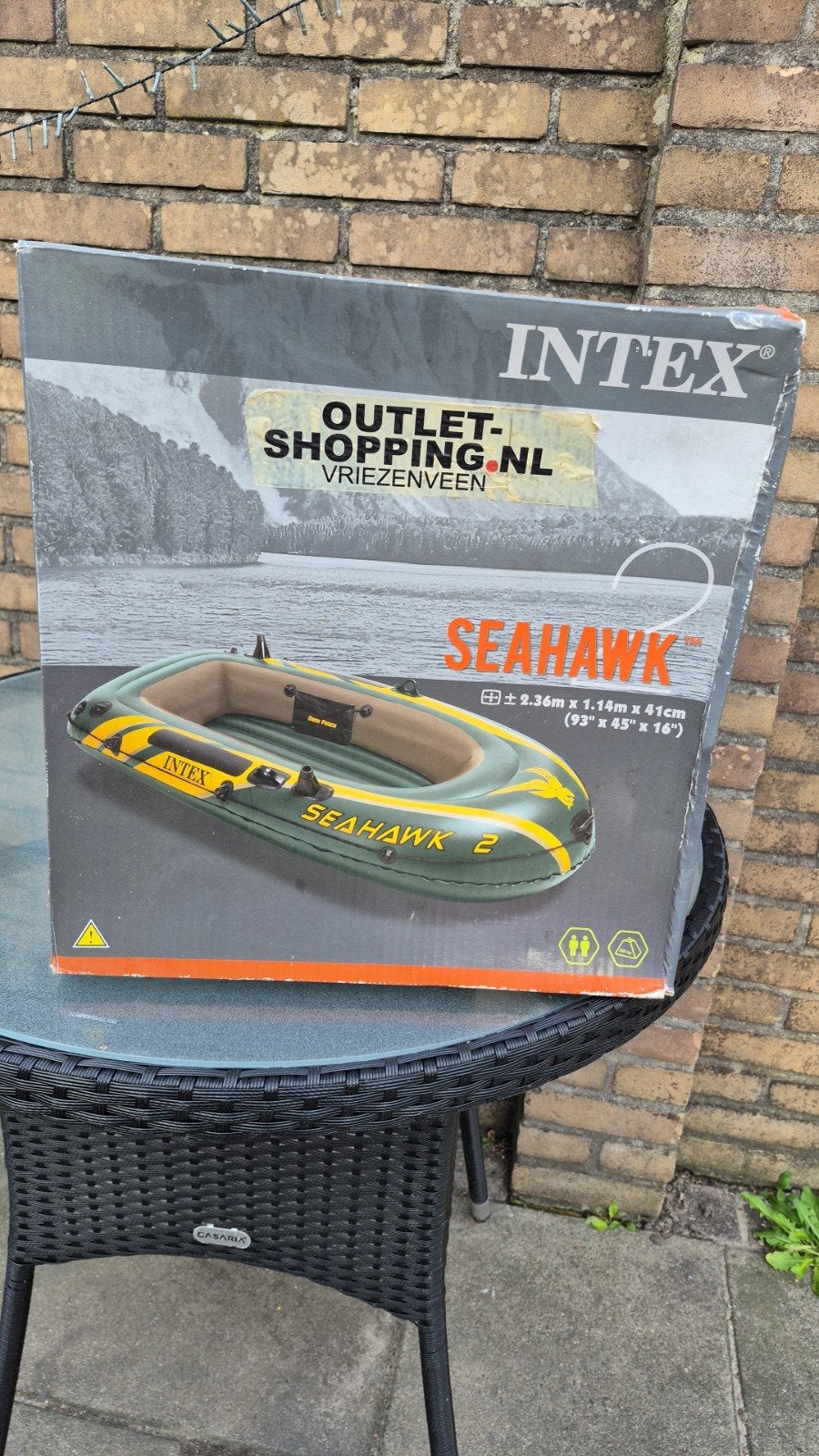 Intex Seahawk 2-persoons opblaasboot, Ophalen of Verzenden, Nieuw