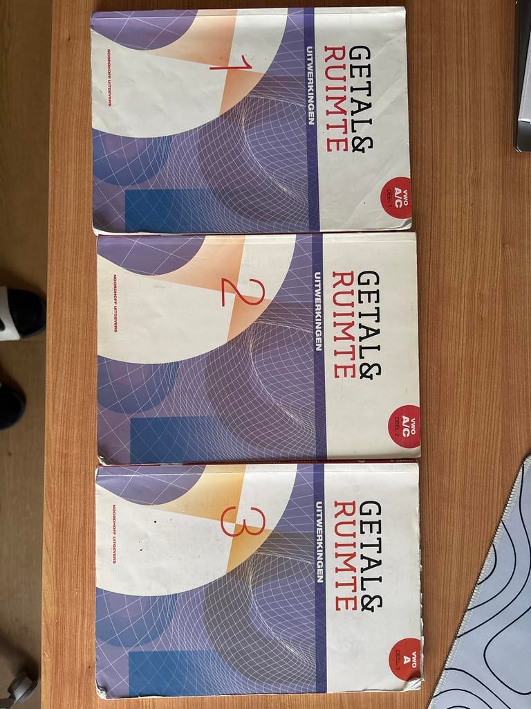 Getal & Ruimte VWO A/C Uitwerkingen deel 1, 2, 3, Boeken, Ophalen of Verzenden, Beta, Gelezen, Overige niveaus