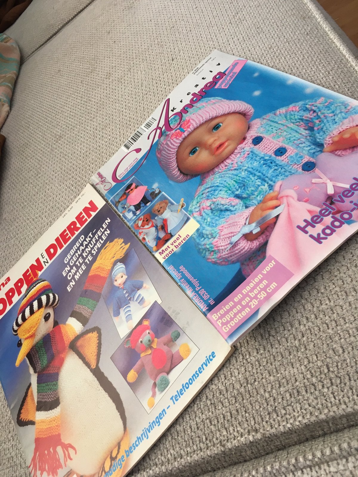 Poppen EN Dieren Diana en Kreactief Andrea nr 0530., Hobby en Vrije tijd, Kledingpatronen, Ophalen of Verzenden, Zo goed als nieuw