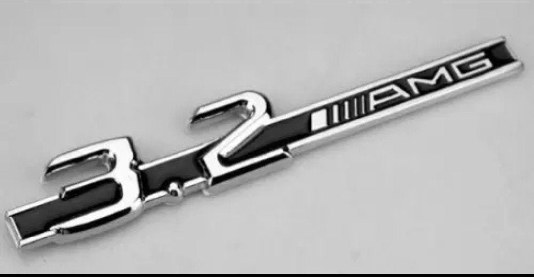 3.2 AMG logo embleem Mercedes C32 SLK E32 ML CLK W213 W214, Verzenden, Nieuw, Mercedes-Benz