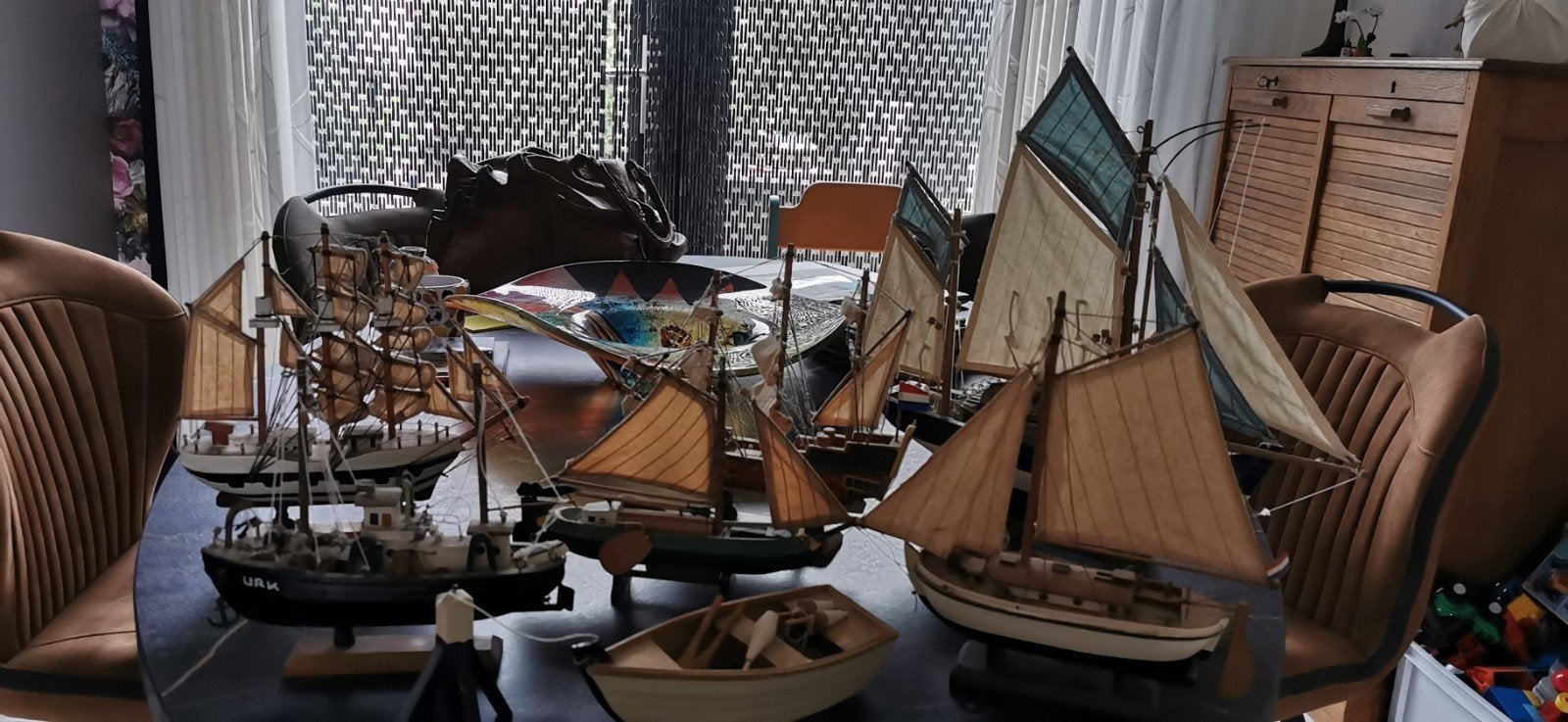 Verzameling van diverse scheepsmodellen, Ophalen of Verzenden, Gebruikt, 1:50 tot 1:200, Overige merken