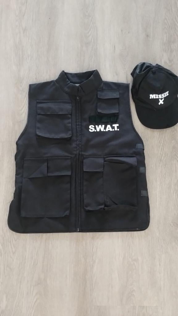 SWAT vest maat 152 voor carnaval, Ophalen of Verzenden, Zo goed als nieuw, 146 t/m 152, Jongen of Meisje