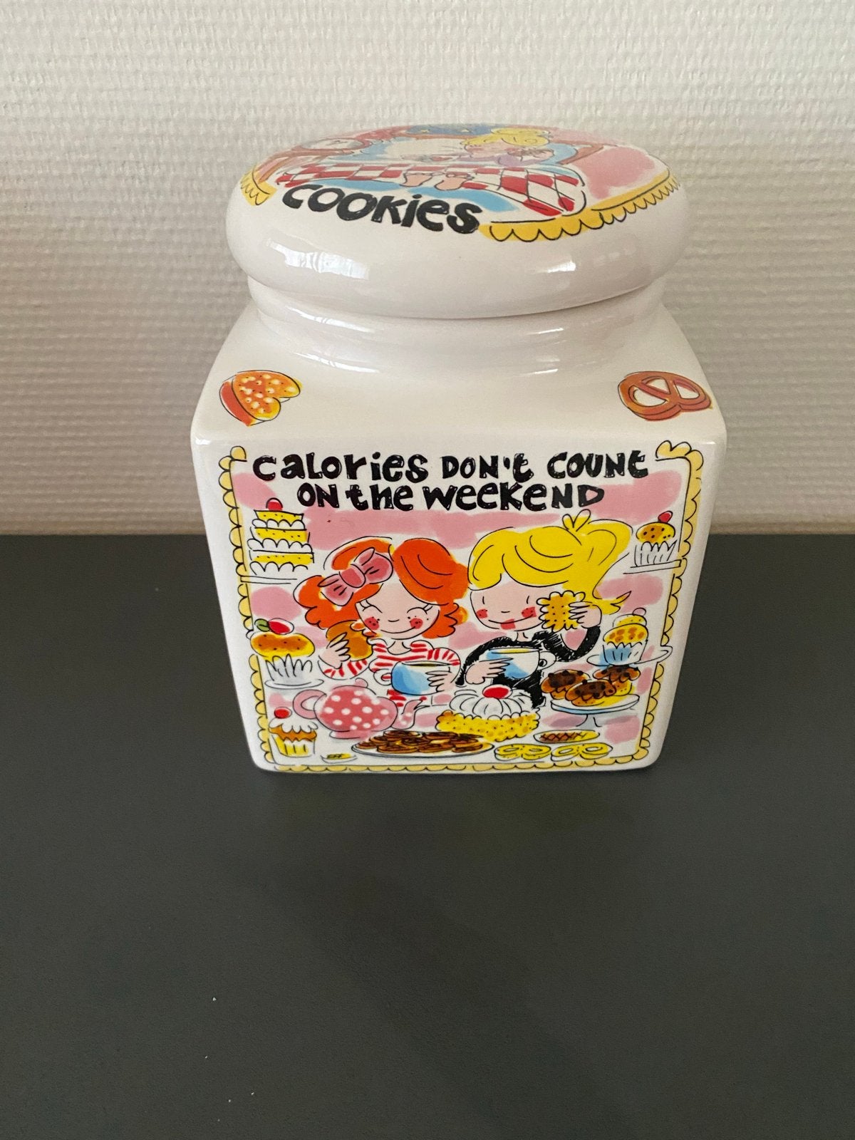 Blond Amsterdam Koektrommel "Calories Don't Count", Blond Amsterdam, Ophalen of Verzenden, Zo goed als nieuw, Voorraadpot