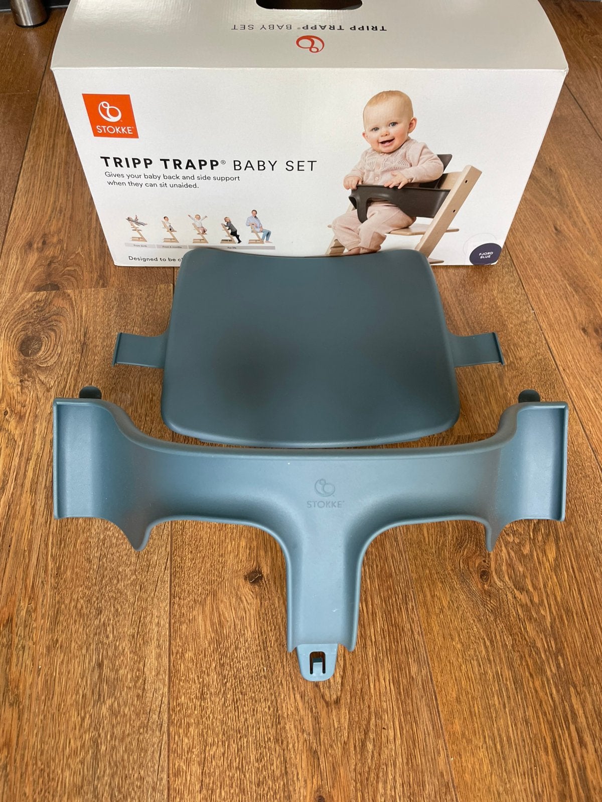 🩵 Blauw Fjord Blue Babyset Stokke Tripp Trapp 🩵, Ophalen of Verzenden, Zo goed als nieuw, Meegroeistoel