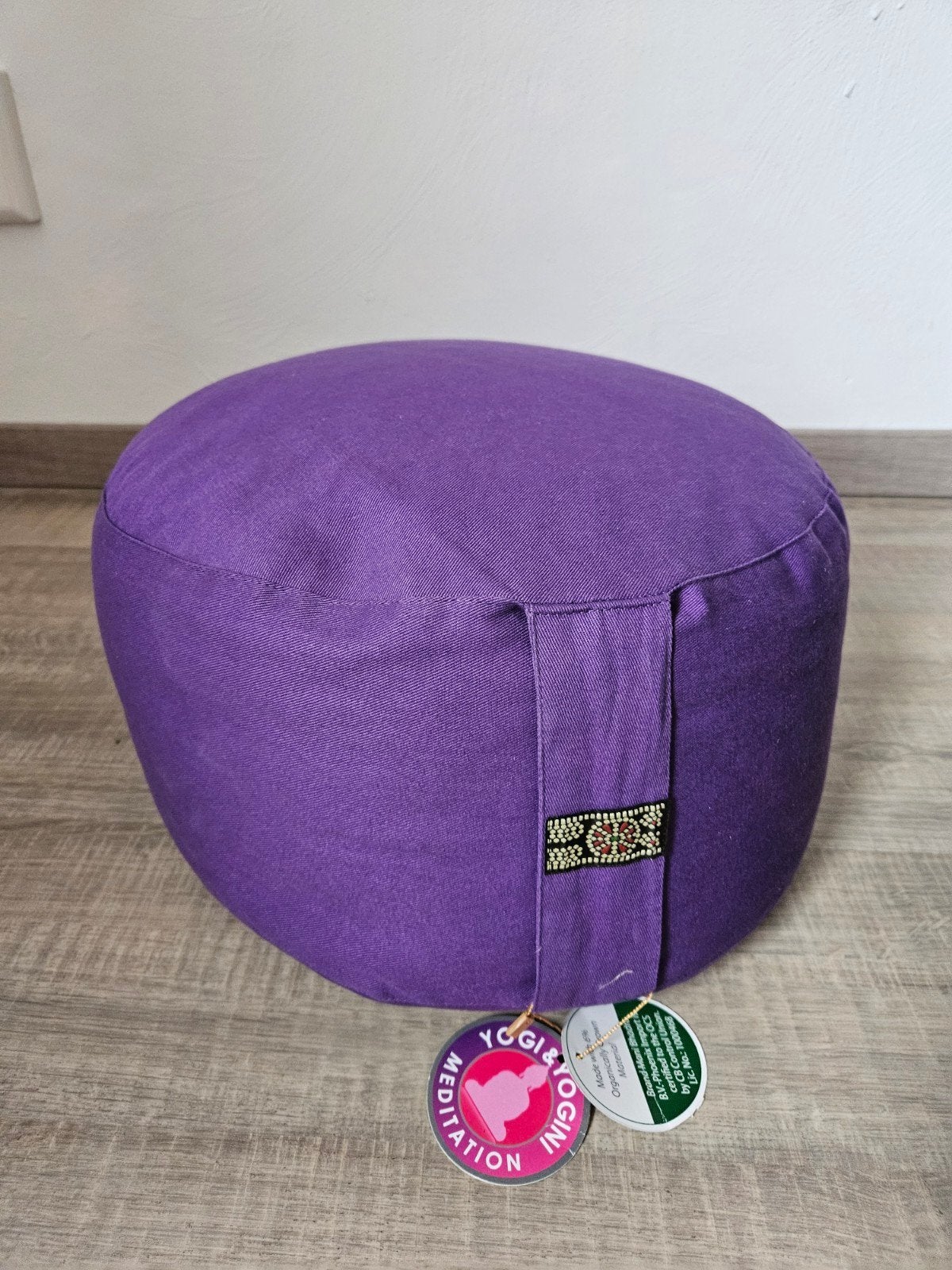 Paars meditatiekussen Yogi & Yogini, Sport en Fitness, Ophalen of Verzenden, Nieuw, Yoga-accessoire