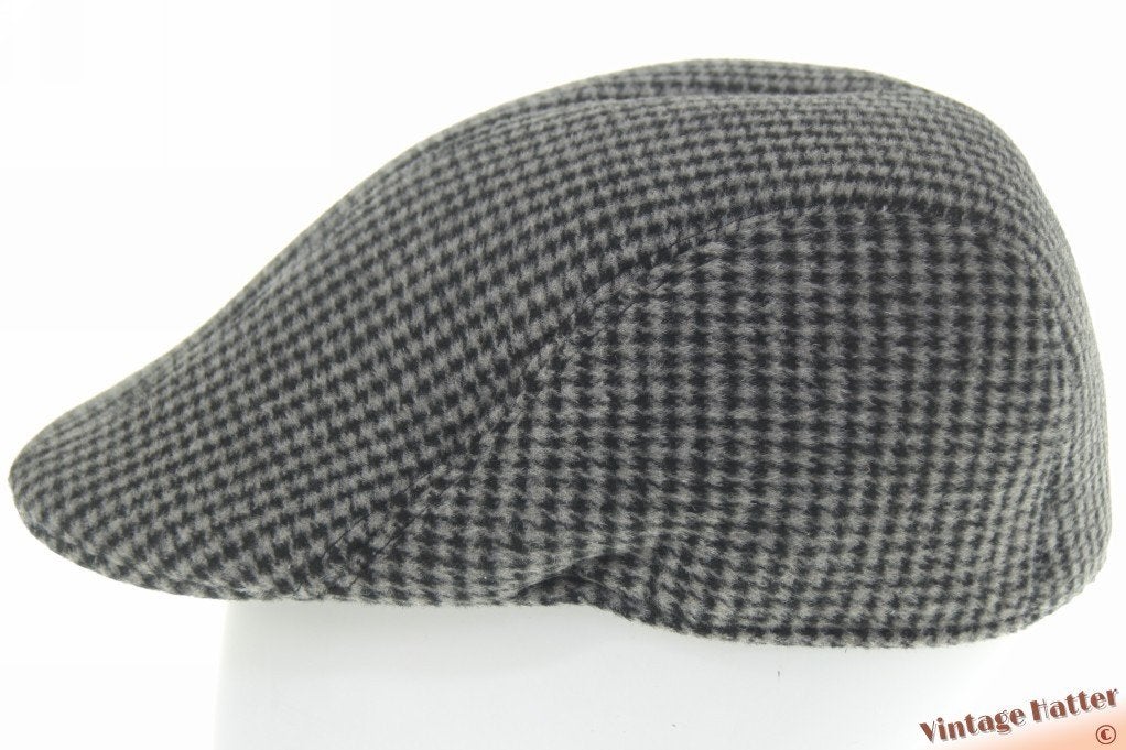Vintage flatcap Voorgevormde pet grijs pied-de-poule 59, Ophalen of Verzenden, Zo goed als nieuw, 58 of 59 cm (L, 7¼ of ⅜ inch)