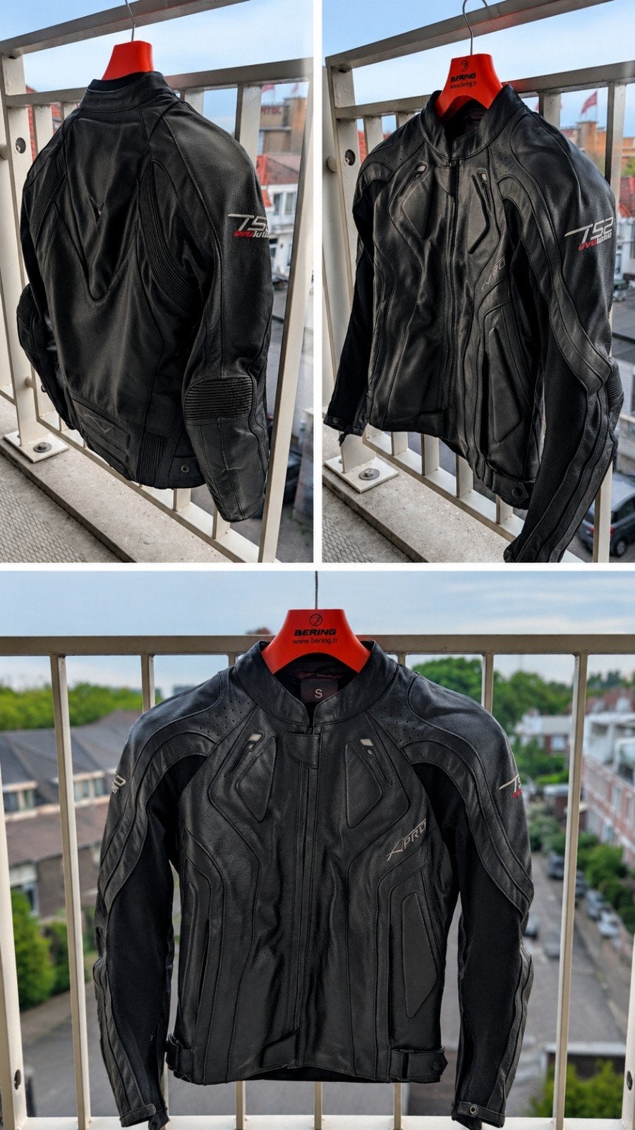 Bering leren motorjas - Maat S, Heren, Jas | leer, Ophalen of Verzenden, Bering