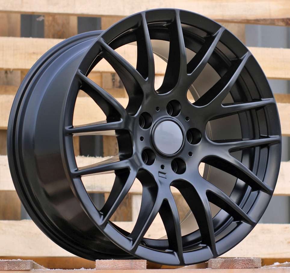 18" BMW Velgen 3-serie E46 8.0x18 om 9.0x18 Satin Black, Auto-onderdelen, Niet ingevuld, 18 inch, Velg(en), Niet ingevuld
