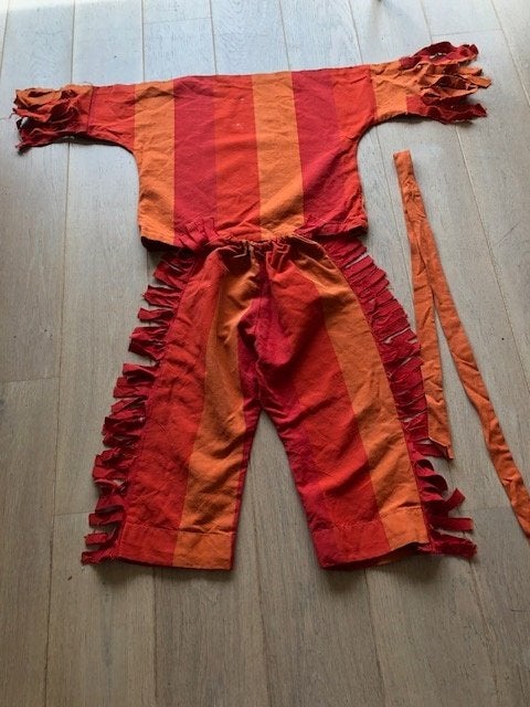 verkleed pak Indiaan, Kinderen en Baby's, Carnavalskleding en Verkleedspullen, Ophalen of Verzenden, Gebruikt, 110 t/m 116, Jongen of Meisje