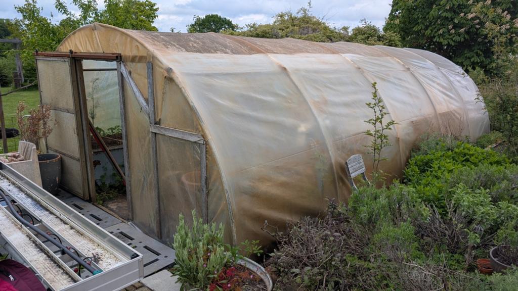 Polytunnel kas foliekas 6x3, Tuin en Terras, Kassen, Staal, Gebruikt, Folie, Kweekkas