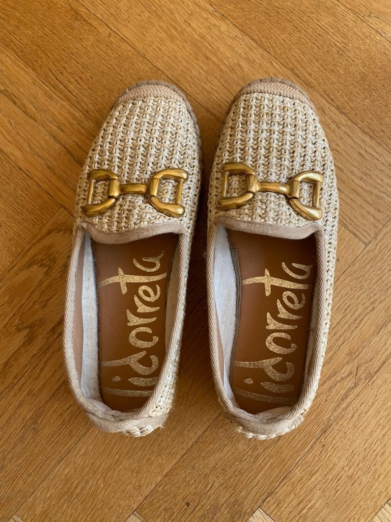 Espadrilles met dikke zool naturel , Vidoretta maat 37-38, Kleding | Dames, Beige, Ophalen of Verzenden, Zo goed als nieuw, Espadrilles of Moccasins