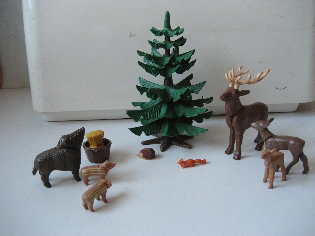 playmobil bosdieren met herten en zwijnen, Kinderen en Baby's, Speelgoed | Playmobil, Ophalen of Verzenden, Zo goed als nieuw