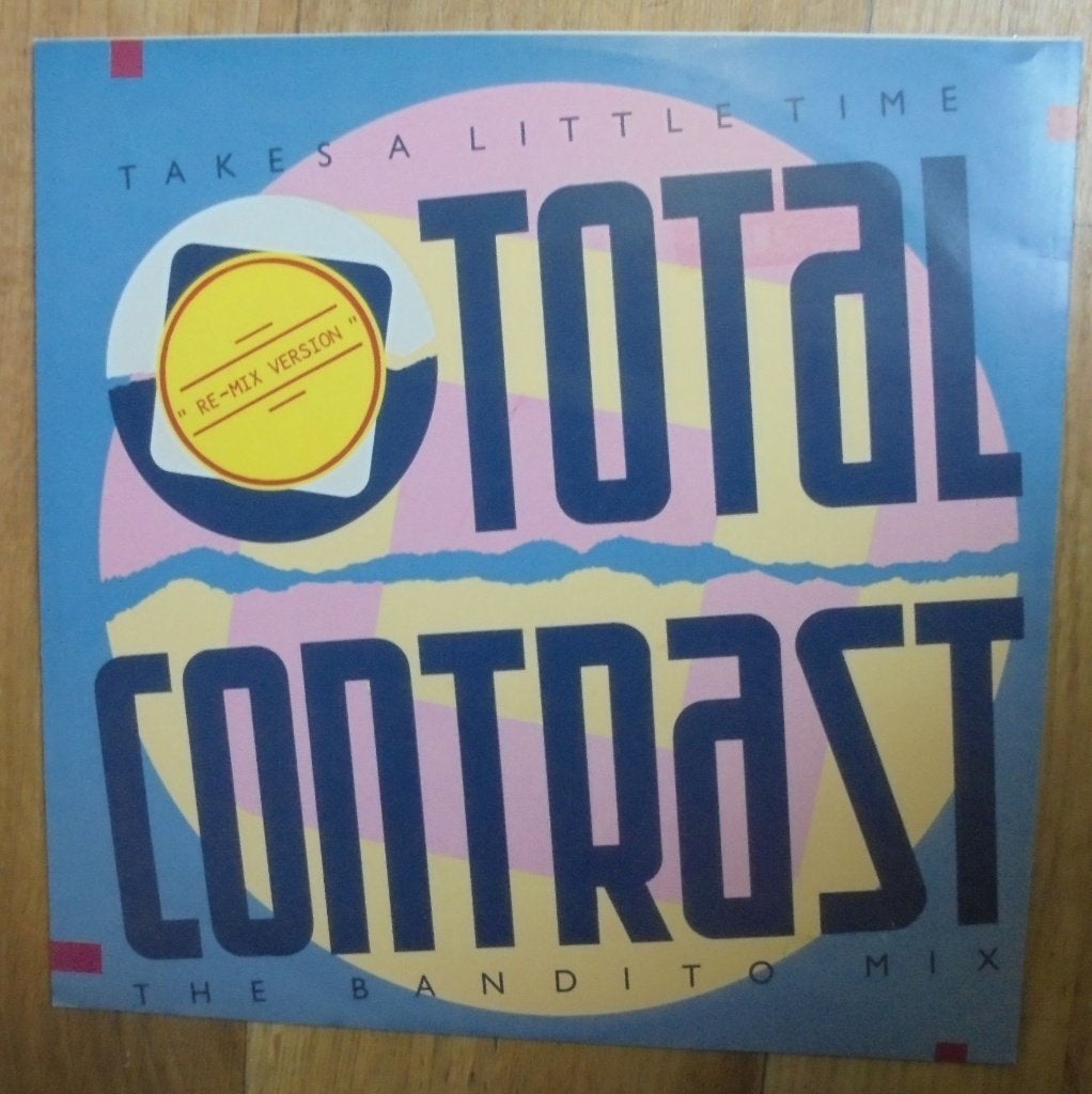 12 inch Disco Single TOTAL CONTRAST takes a little time, Cd's en Dvd's, Ophalen of Verzenden, Zo goed als nieuw, Disco, 12 inch