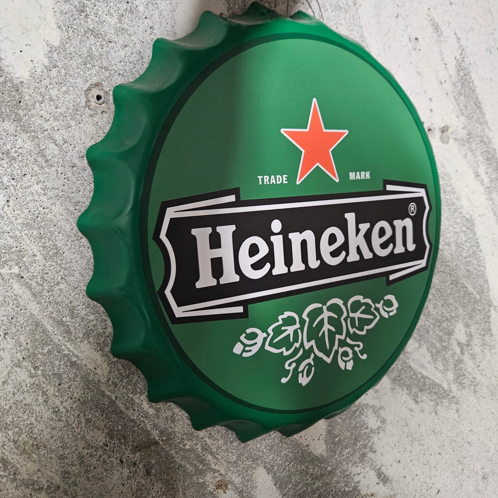 Heineken bierdopje, Ophalen of Verzenden, Nieuw, Reclamebord, Plaat of Schild, Heineken