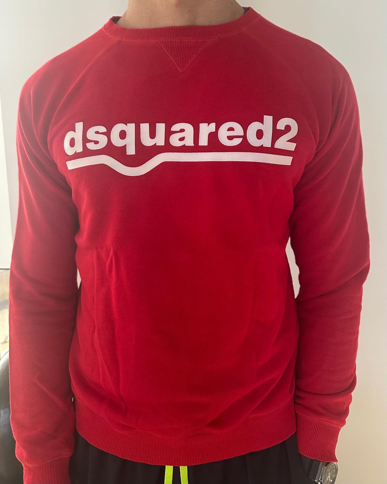 Zgan. gave Dsquared trui sweate pullover. Maat S, Ophalen of Verzenden, Zo goed als nieuw, Maat 46 (S) of kleiner, Rood