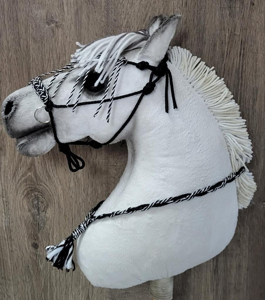 7 delig Hobbyhorse touwhalster set zwart/wit, Ophalen of Verzenden, Nieuw, Jongen of Meisje