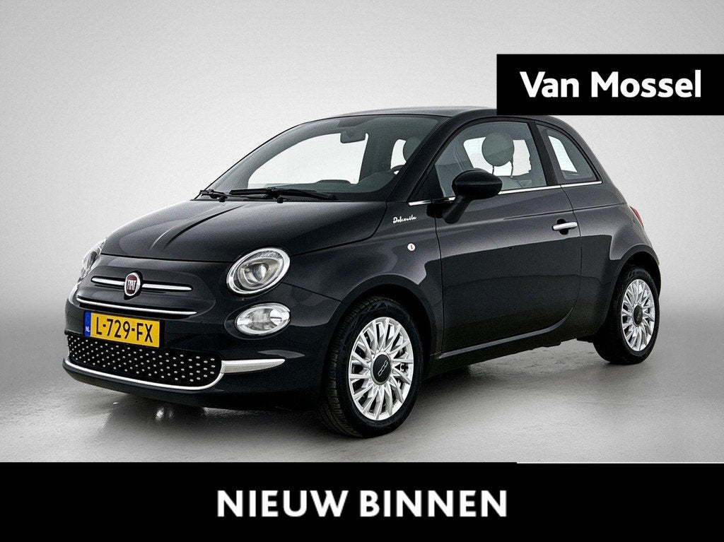 Fiat 500 1.0 Hybrid Dolcevita | Navigatie | PANO | Apple Car, Auto's, Fiat, Voorwielaandrijving, 12 maanden, Stof, Euro 6
