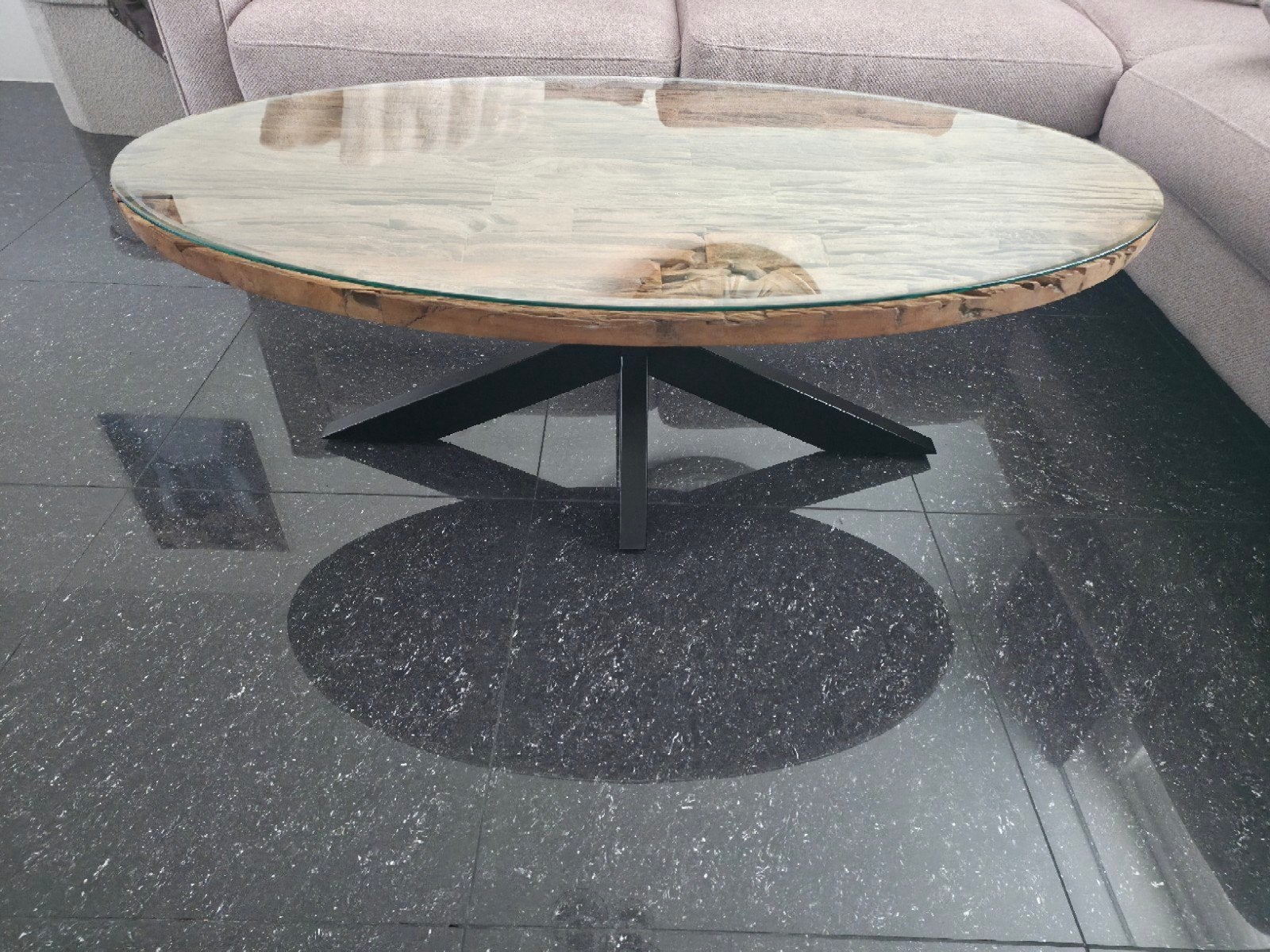 eettafel en salontafel, Ophalen, Zo goed als nieuw, Rechthoekig, 50 tot 100 cm
