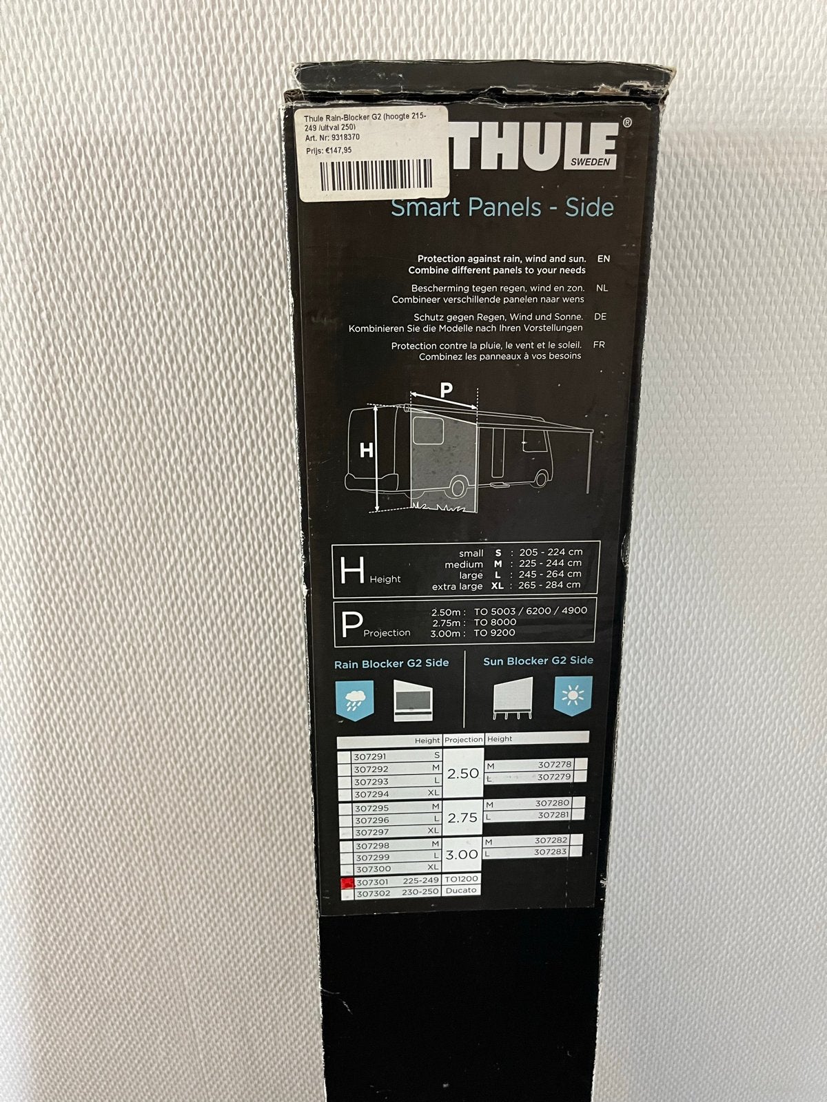 Thule Side Rain Blocker G2 Side, Caravans en Kamperen, Caravan accessoires, Gebruikt, Ophalen