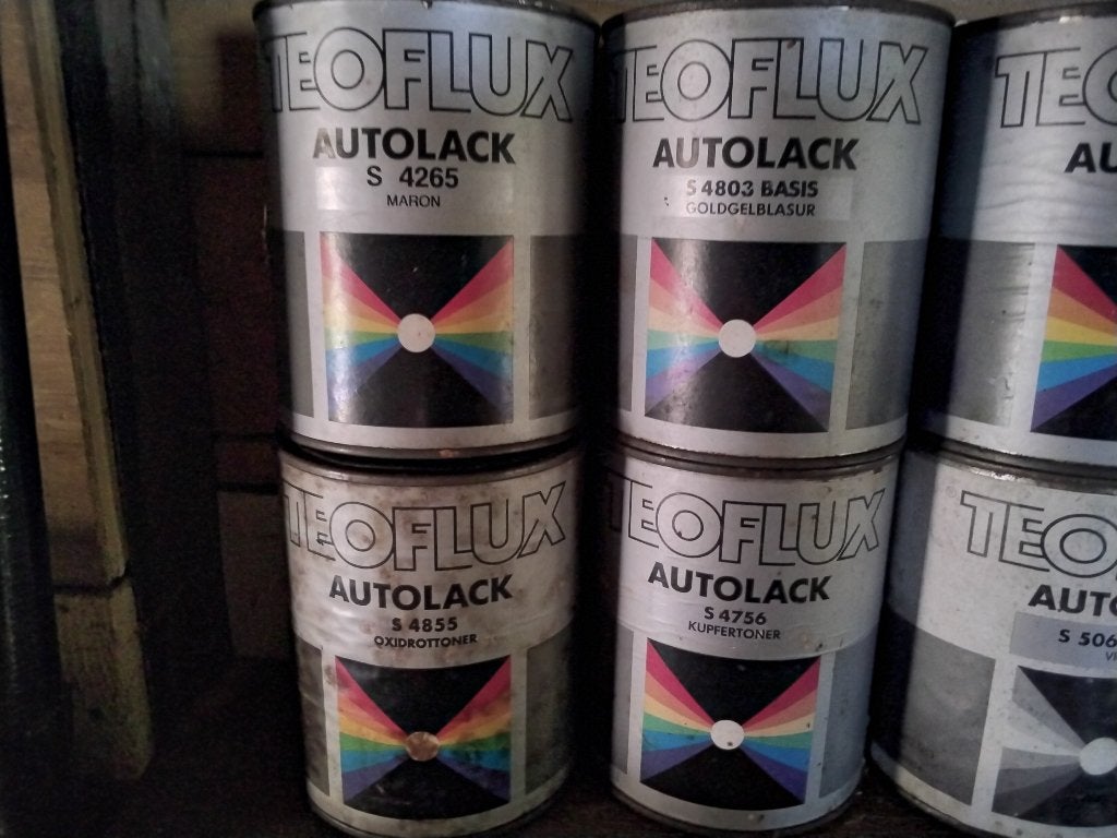 autolakken van Teoflux - nieuw - 13 blikken of per stuk, Ophalen of Verzenden
