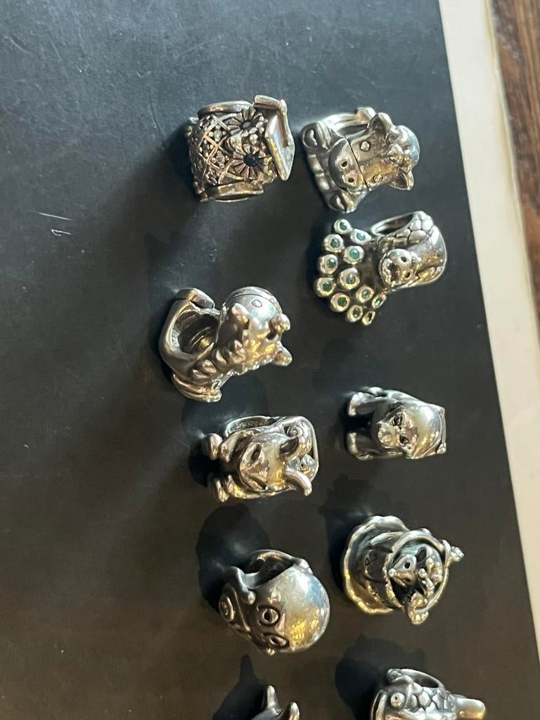 Pandora luxe dieten bedels., Pandora, Ophalen of Verzenden, Zo goed als nieuw, 4 bedels of meer